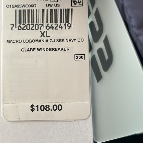 Guess Logomania Windbreaker Jacket XL NEW - Picture 7 of 7